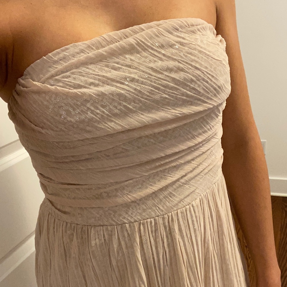 flowy sequin dress